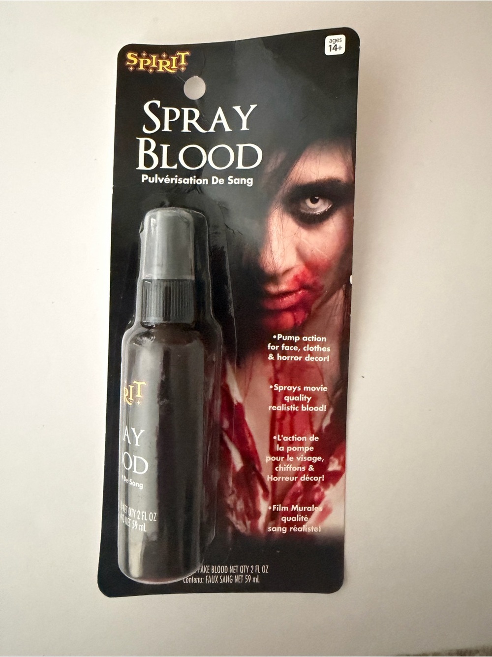 Spirit Spray Blood - Dark Red Halloween Face Spray